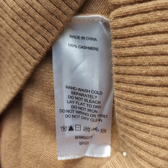 Quince Mongolian Cashmere Polo Sweater In Camel - Picture 4 of 8